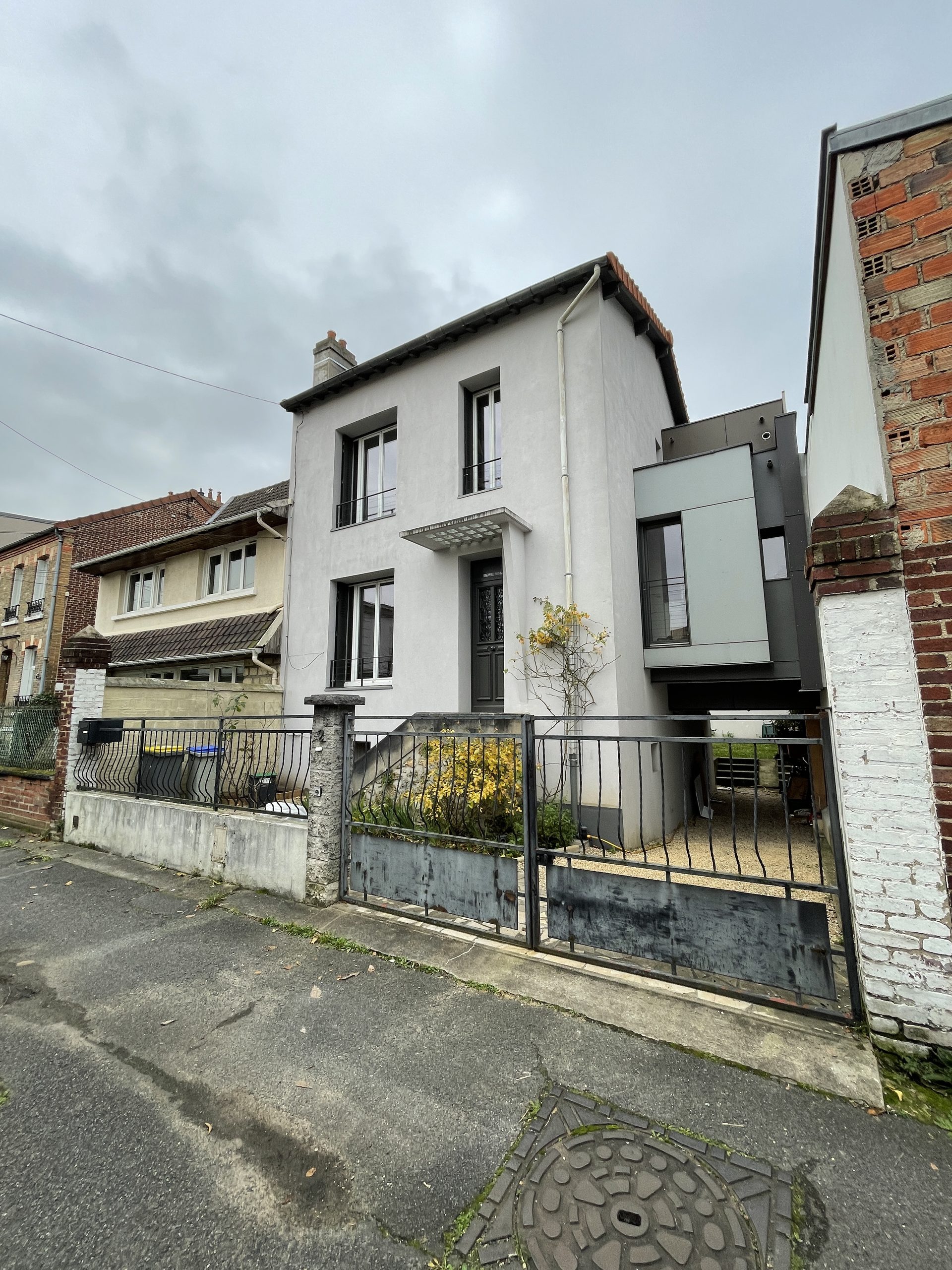 Vue de la maison de ville avant surélévation – Bois-Colombes