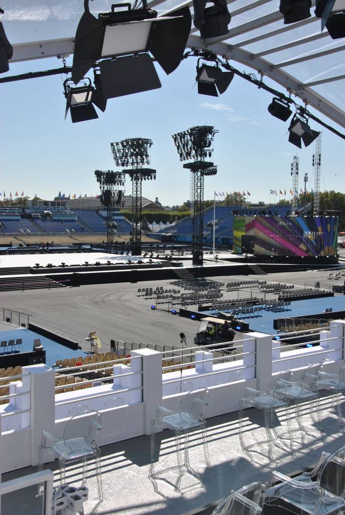 Vue depuis la tribune présidentielle sur le site de la Concorde – Paris 2024