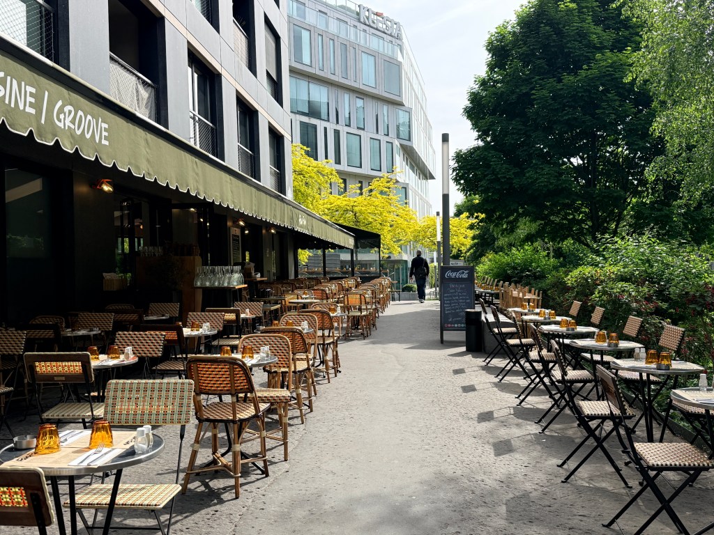 Terrasse du restaurant Fanfan après rénovation – Paris 17e