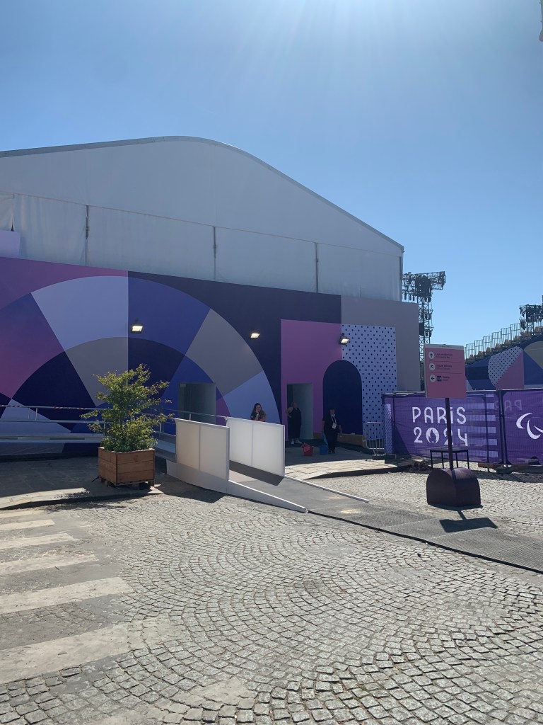 Espace d’accueil de la tribune présidentielle des Jeux Olympiques de Paris 2024